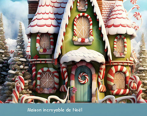 Maison incroyable de Noël