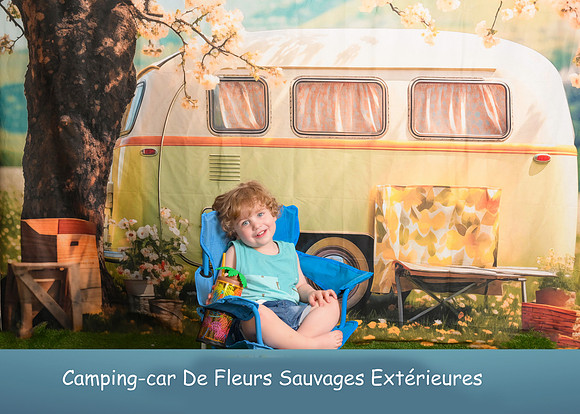 Camping-car De Fleurs Sauvages Extérieures